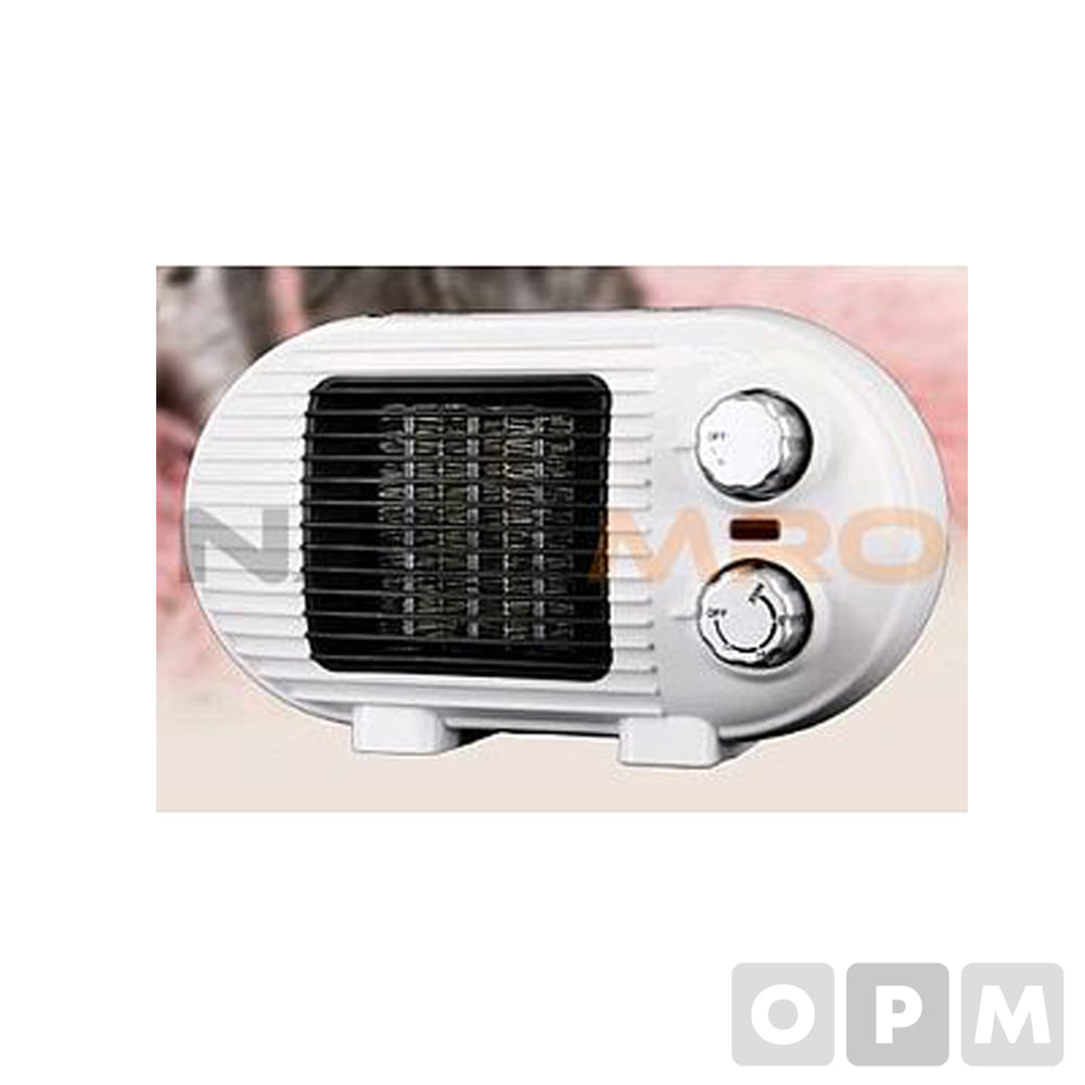 PTC 미니 팬히터 TP-800D /1EA/화이트/중량 730g