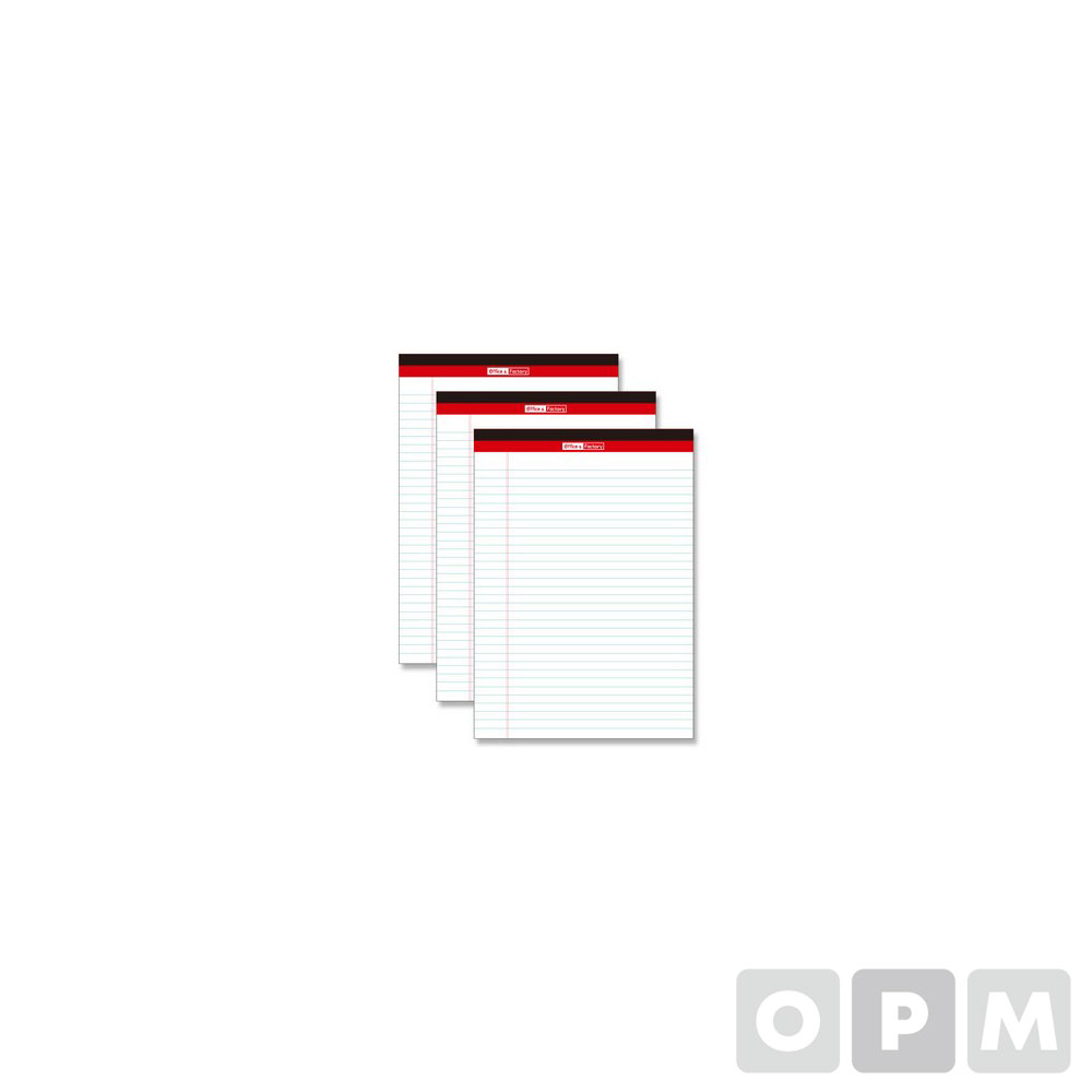 O&F 노트패드(A4/흰색) 3권/1팩