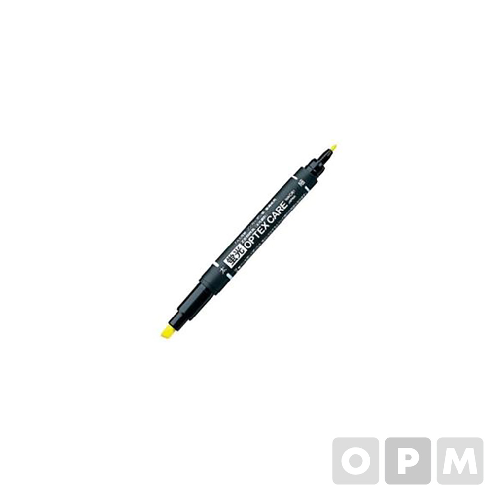 제브라 옵텍스케어 형광펜 0.8mm 4.0mm 노랑 WKCR1-Y