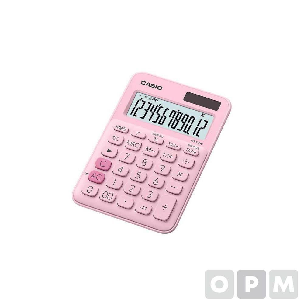 카시오 컬러계산기 핑크 (149.5x105x22.8mm)