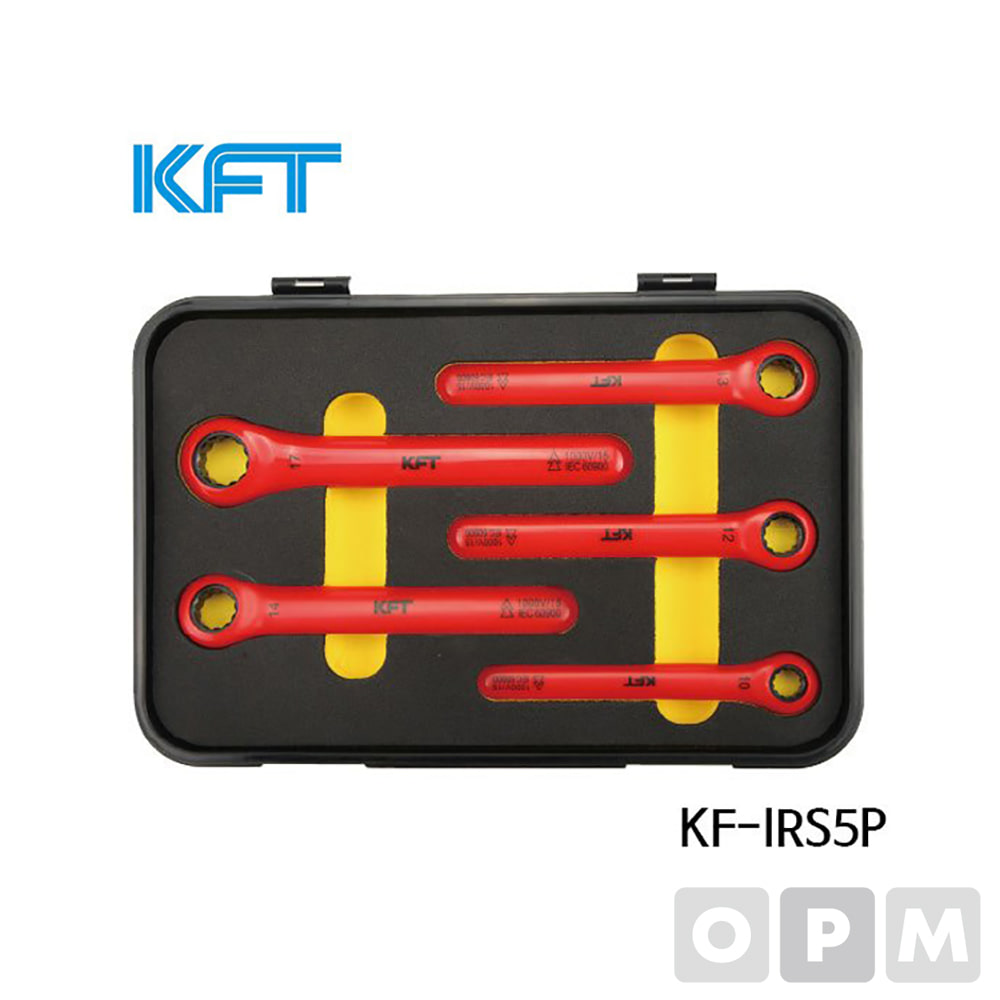 KFT절연공구 절연링라쳇콤비렌치세트 KF-IRS5P 렌치