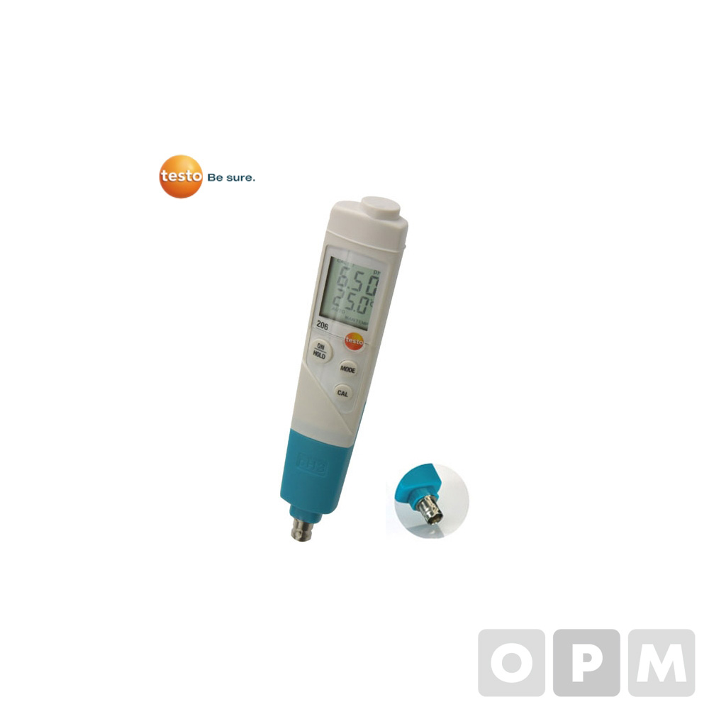 TESTO 206 pH3 다양한 프로브 연결이 가능한 pH측정기