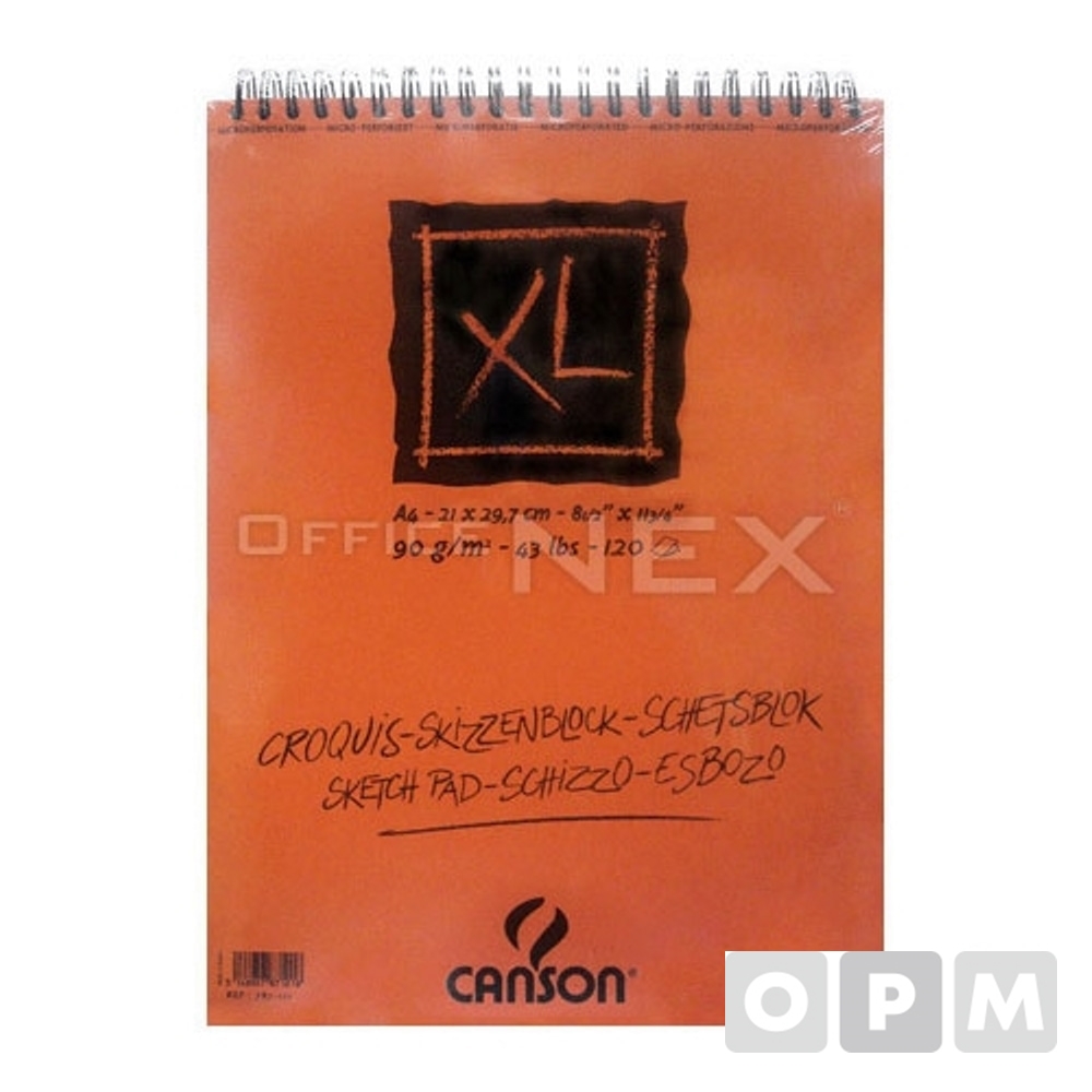 캔숀 XL스프링크로키북(A4/90g/m²/120매)