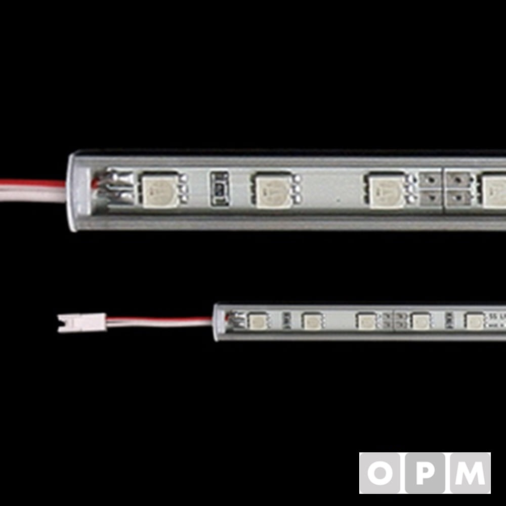 LED PCB바(200CM 방열판O) 적색-리드선1M(엔씨LED)
