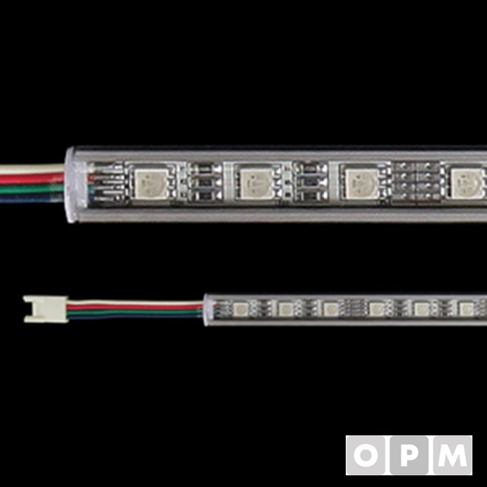 LED PCB바(200CM 방열판O) 칼라-RGB(리드선1M)(SS라이팅)