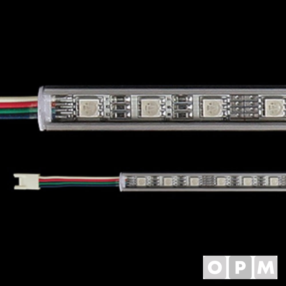 LED PCB바(100CM 방열판O) 방수형 RGB(칼라) 리드선1M(보호카바포함)(엔씨LED)